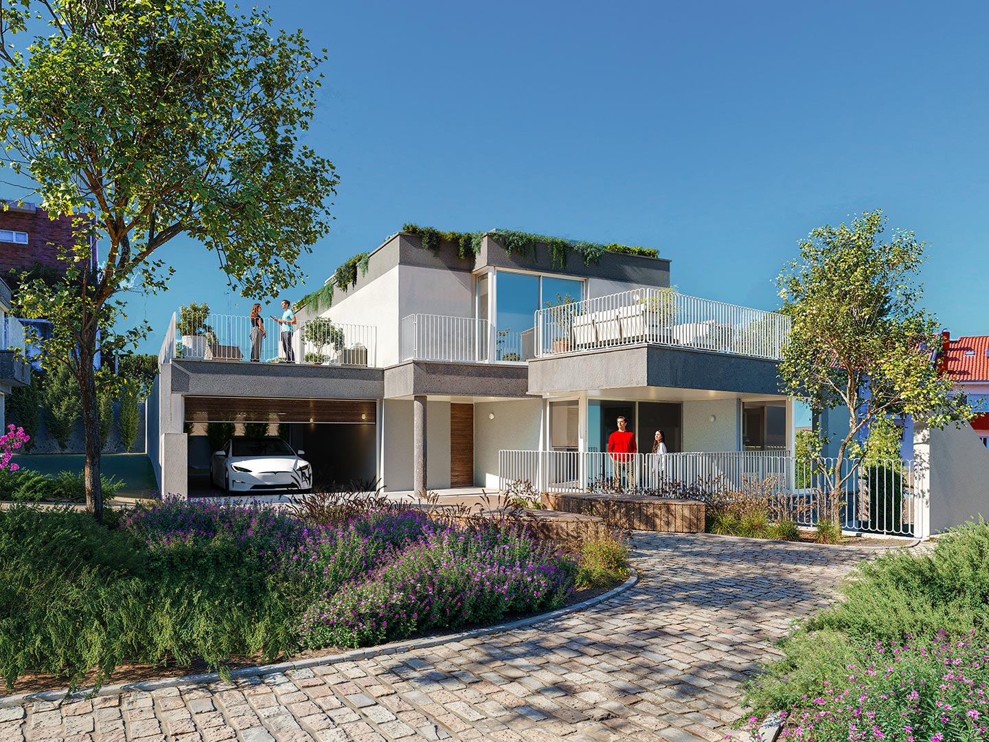Render realista do apartamento do tipo Isoladas do projeto Splendouro Village