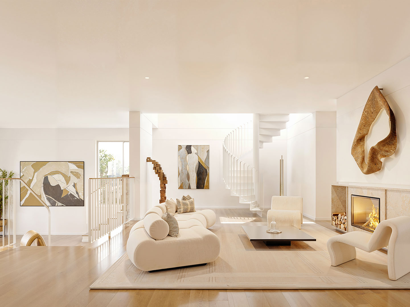 Render realista do apartamento do tipo Isoladas do projeto Splendouro Village