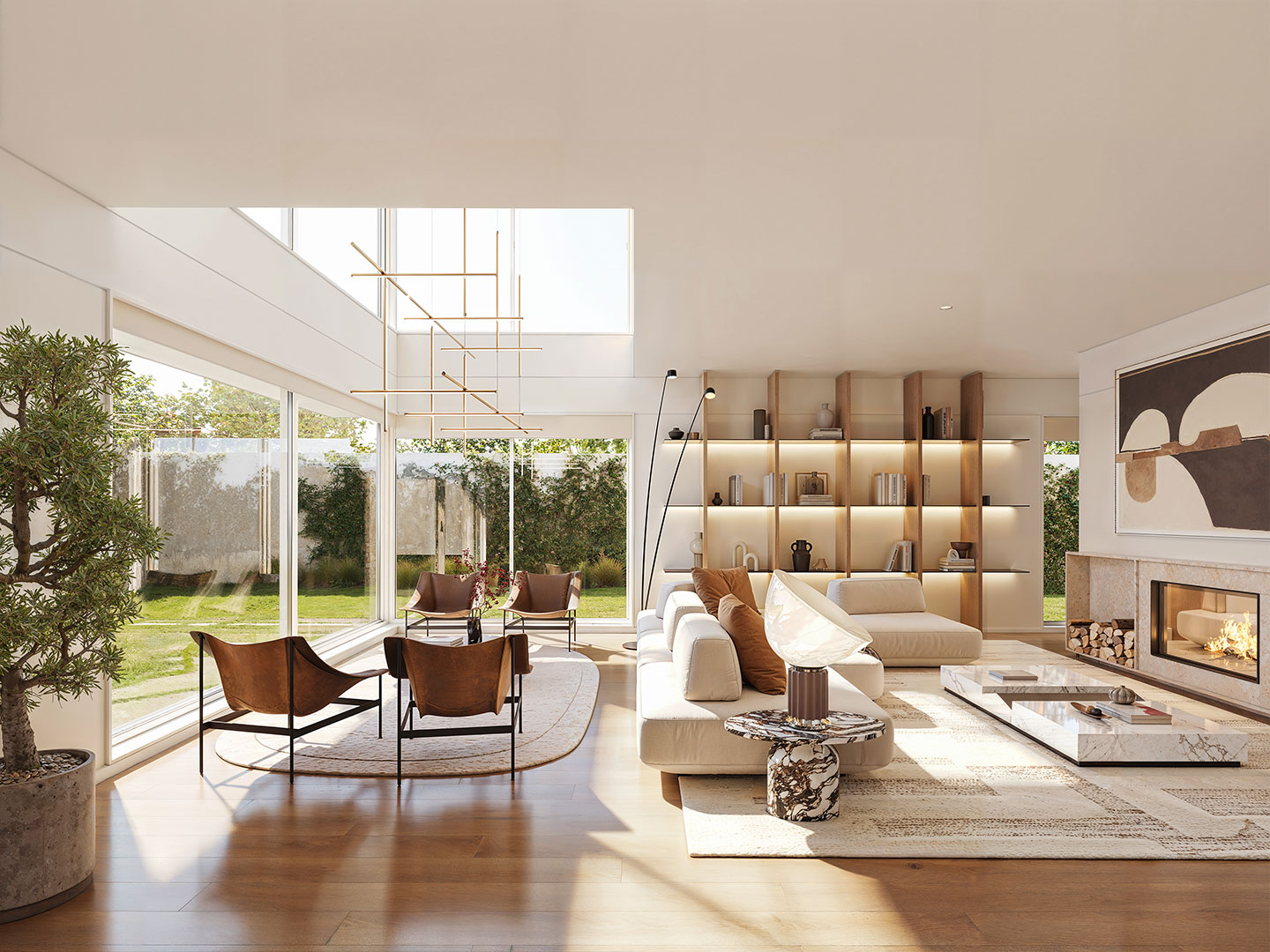 Render realista do apartamento do tipo Isoladas do projeto Splendouro Village